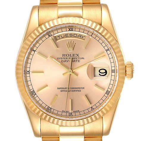 echt goud rolex president|rolex yellow gold watch.